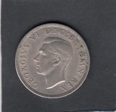 Beschrijving: 1/2 Crown  GEORGIUS VI